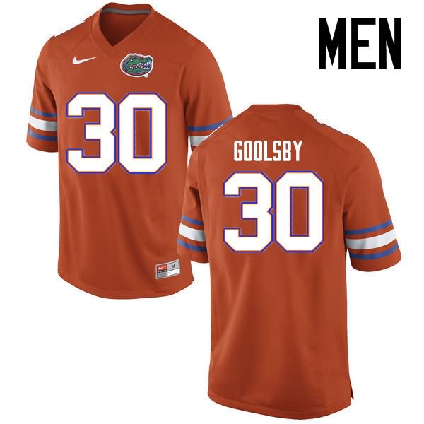 NCAA Florida Gators DeAndre Goolsby Men's #30 Nike Orange Stitched Authentic College Football Jersey XZZ8364VG